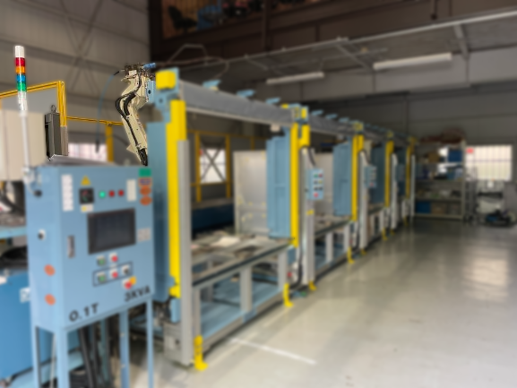 6m走行軸 自動溶接システム