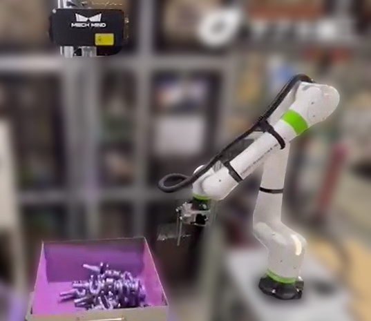 クランクシャフト部品のばら積ピッキング検証